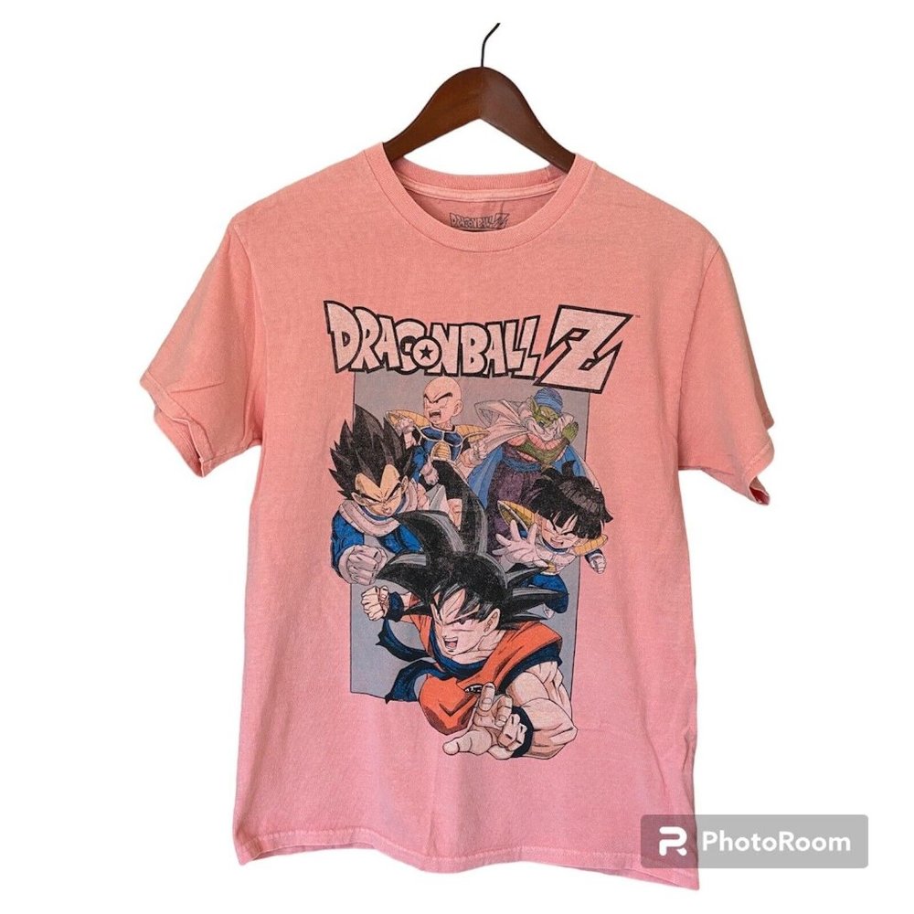 Dragon Ball Z Faded Orange/Peach S/S T-Shirt Men's Size M Character Japan Anime
